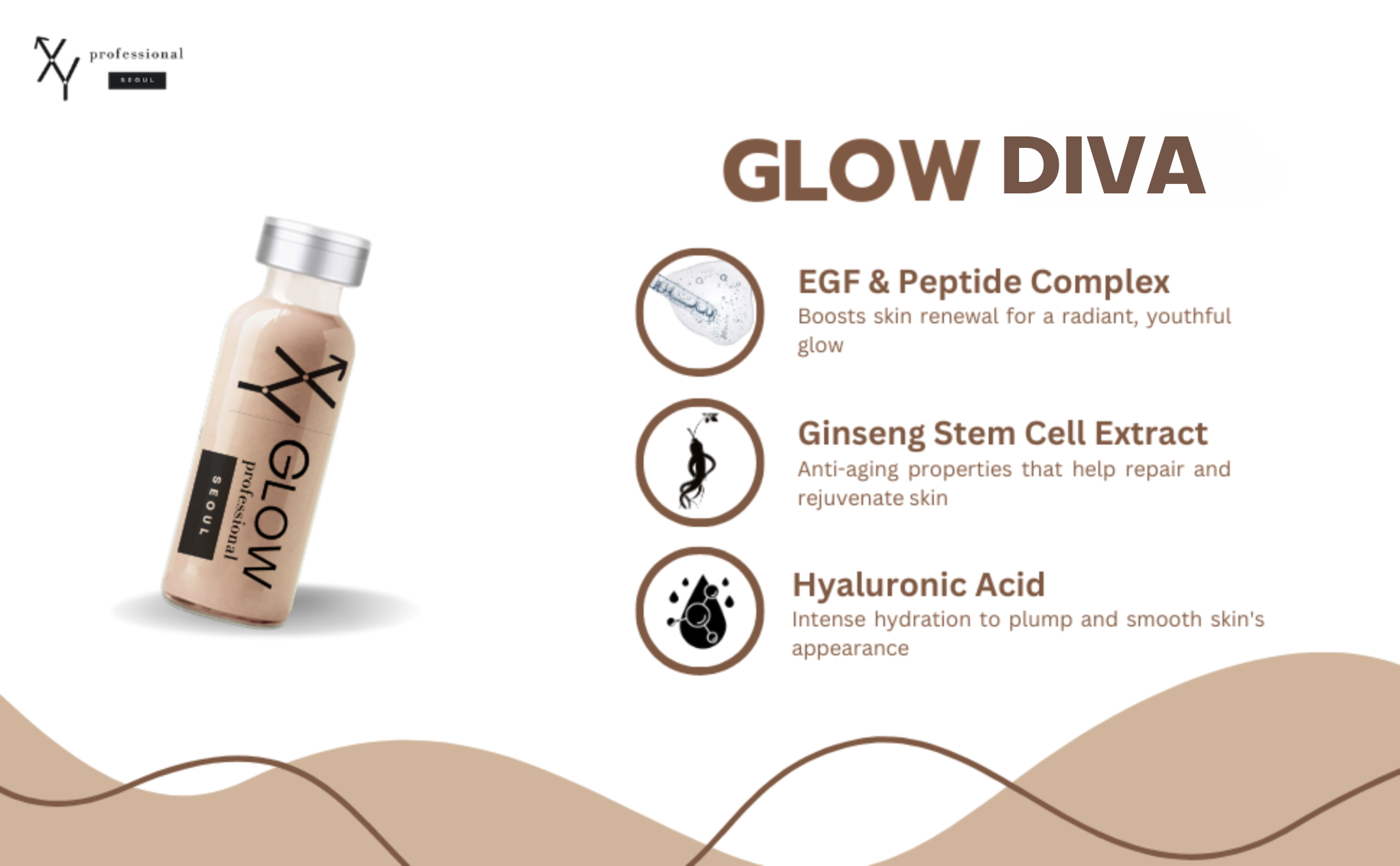 XY Professional Seoul BB Glow DIVA with EGF & Ginseng Stem Cell Serum