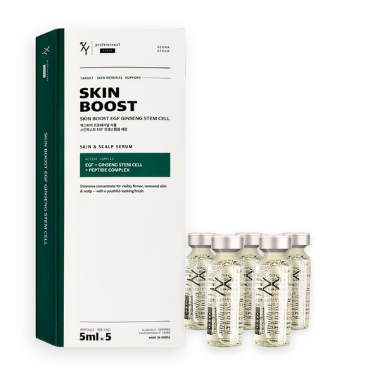 XY Professional Seoul Skin Boost EGF Ginseng Stemcell Serum - Korean Anti-Aging Skincare Powered by Beauty Tech