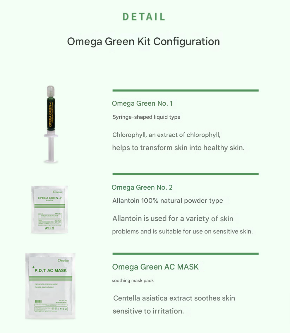 Omega Green PDT Acne Treatment Kit