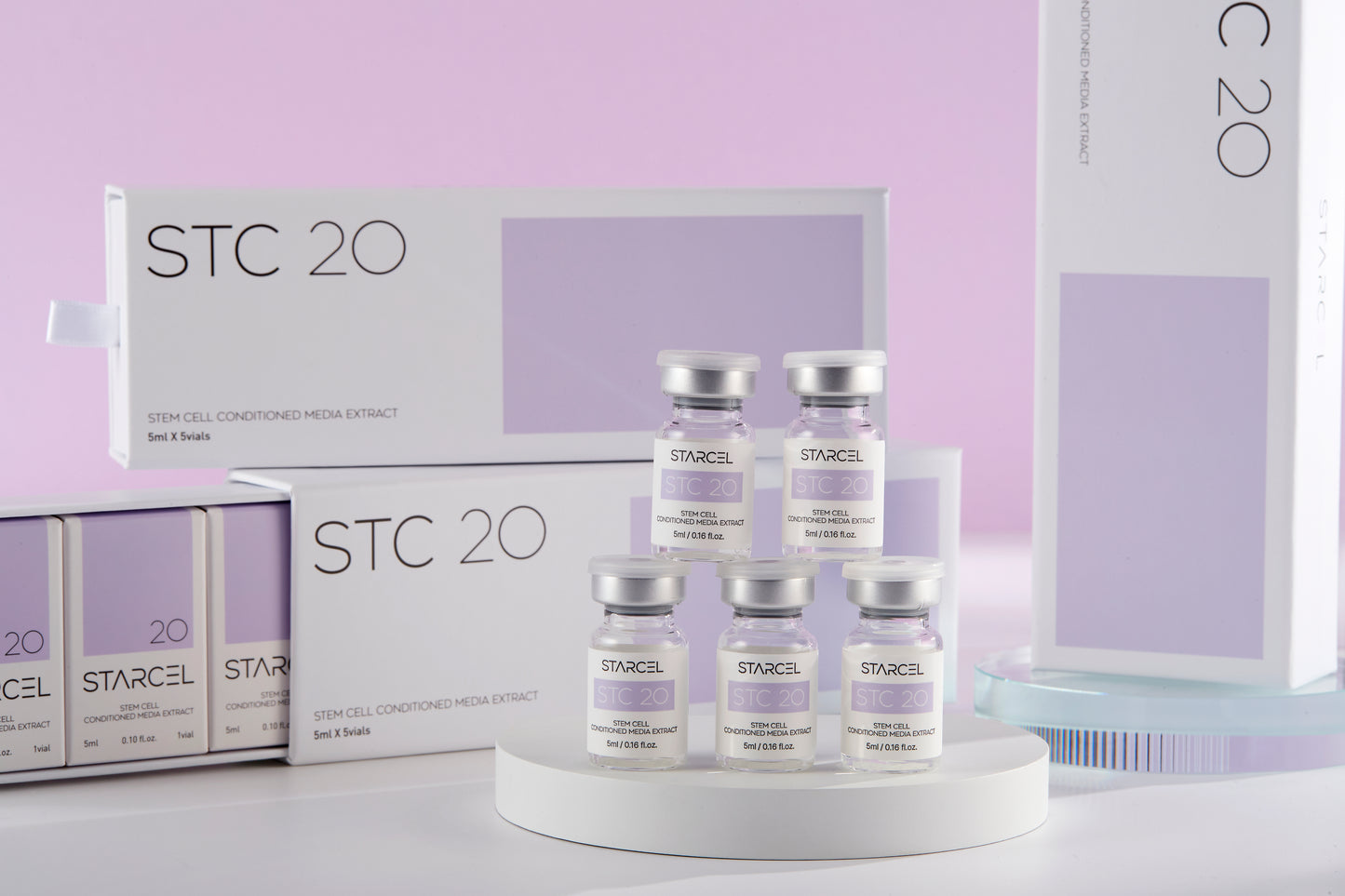 Professional Stem Cell  STARCEL 20 STC Exosome Skin Brightening 5ml x 5 Vials