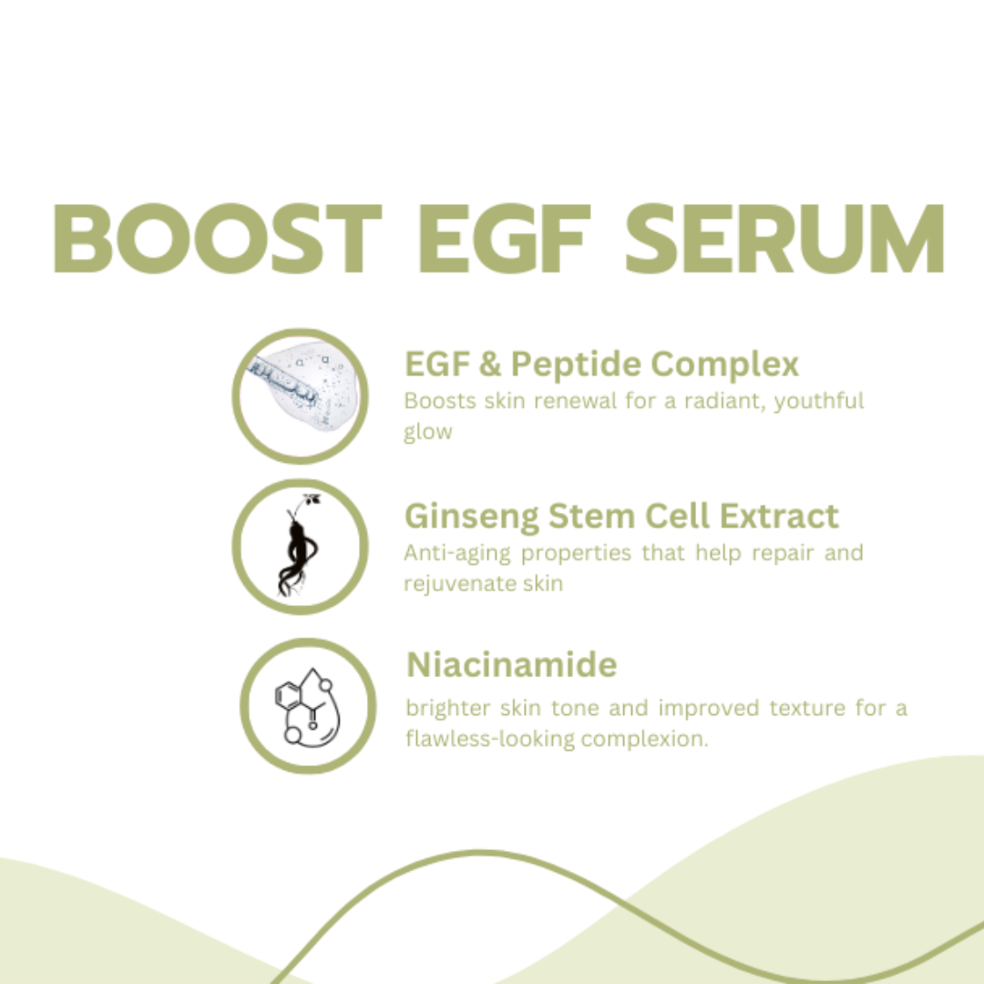 XY Professional Seoul Skin Boost EGF Ginseng Stemcell Serum - Korean Anti-Aging Skincare Powered by Beauty Tech