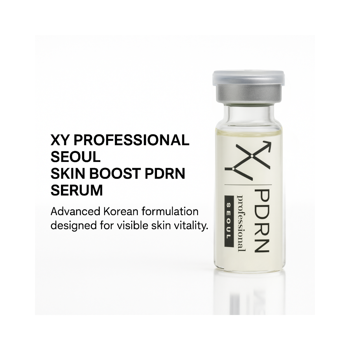 XY PROFESSIONAL SEOUL PDRN Skin Booster Serum – Korean Peptide Ampoule for Hydration, Firm-Looking Skin & Radiance (5ml × 5)